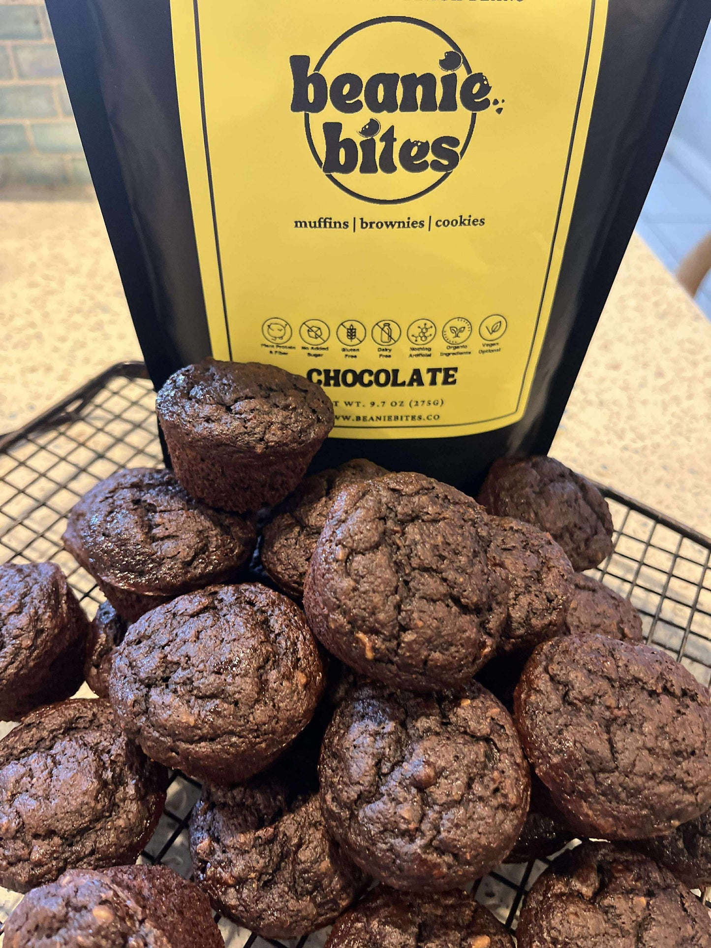 black bean muffins no added sugar high fiber