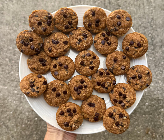 1 Bowl, 4-Ingredient Chickpea Banana Mini Muffins - Beanie Bites