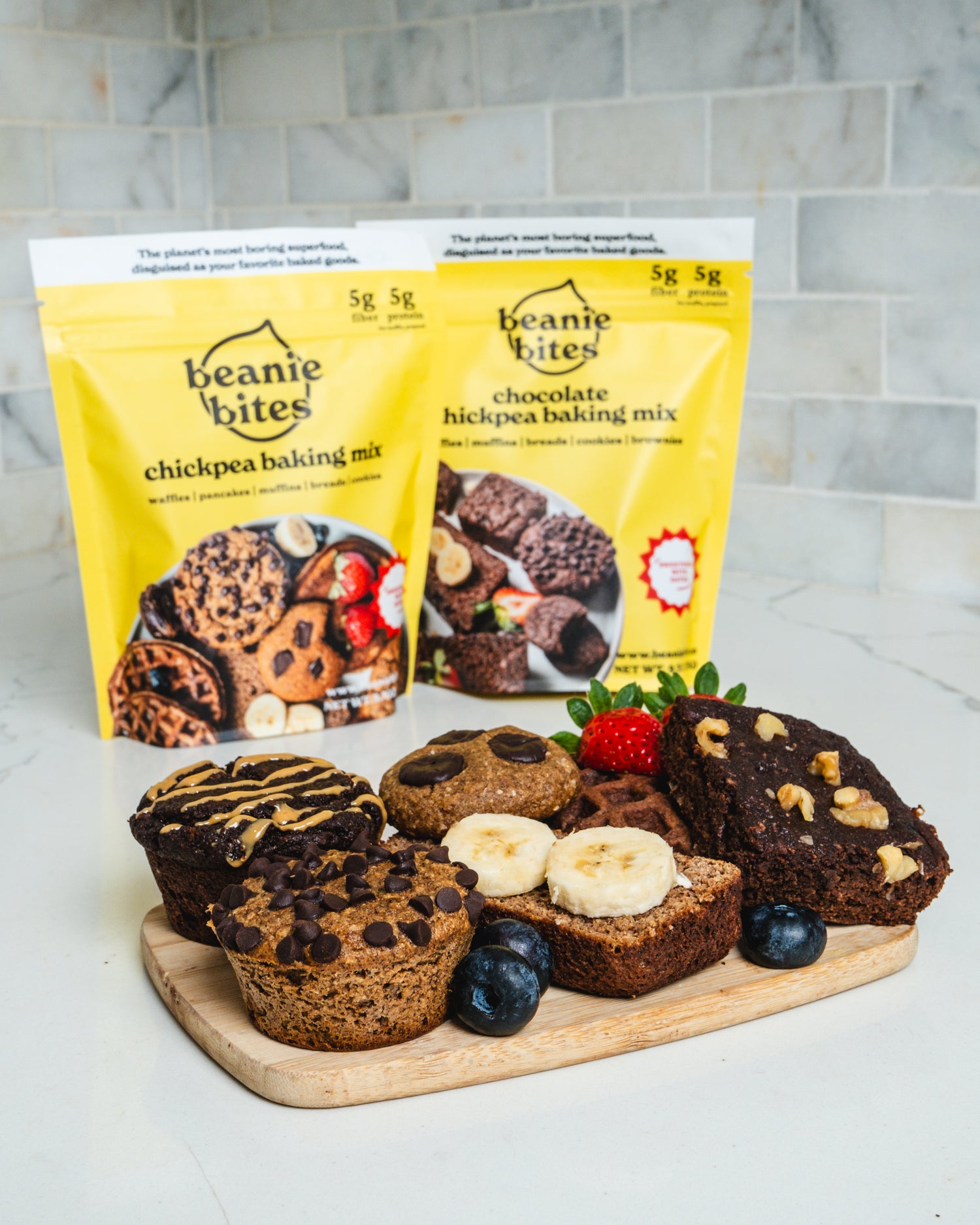 beanie bites mix with baked goods