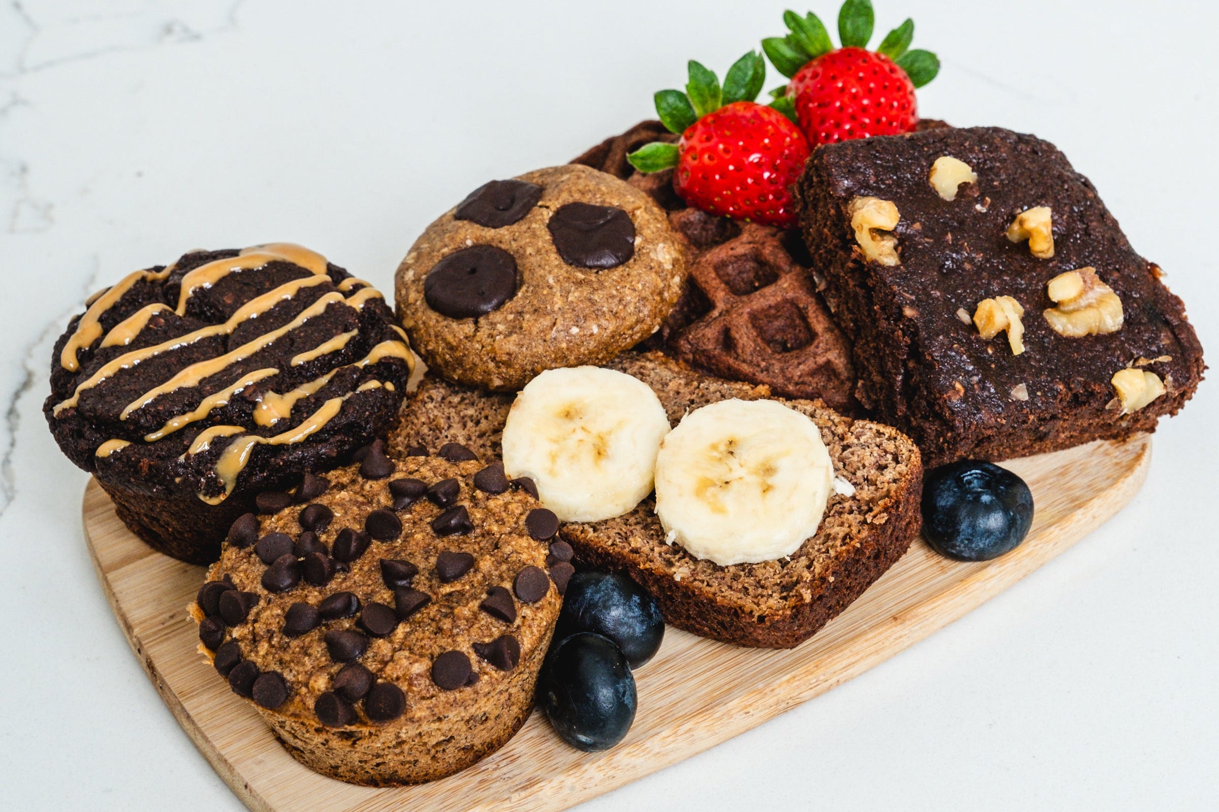 beanie bites chickpea baked goods combo platter