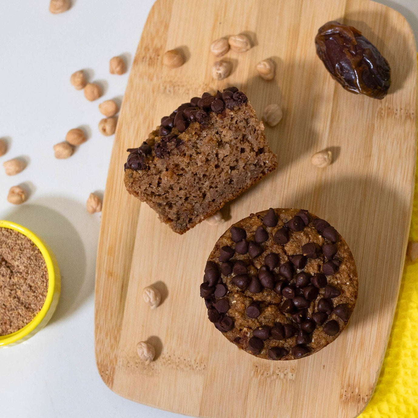 beanie bites muffins made with chickpeas