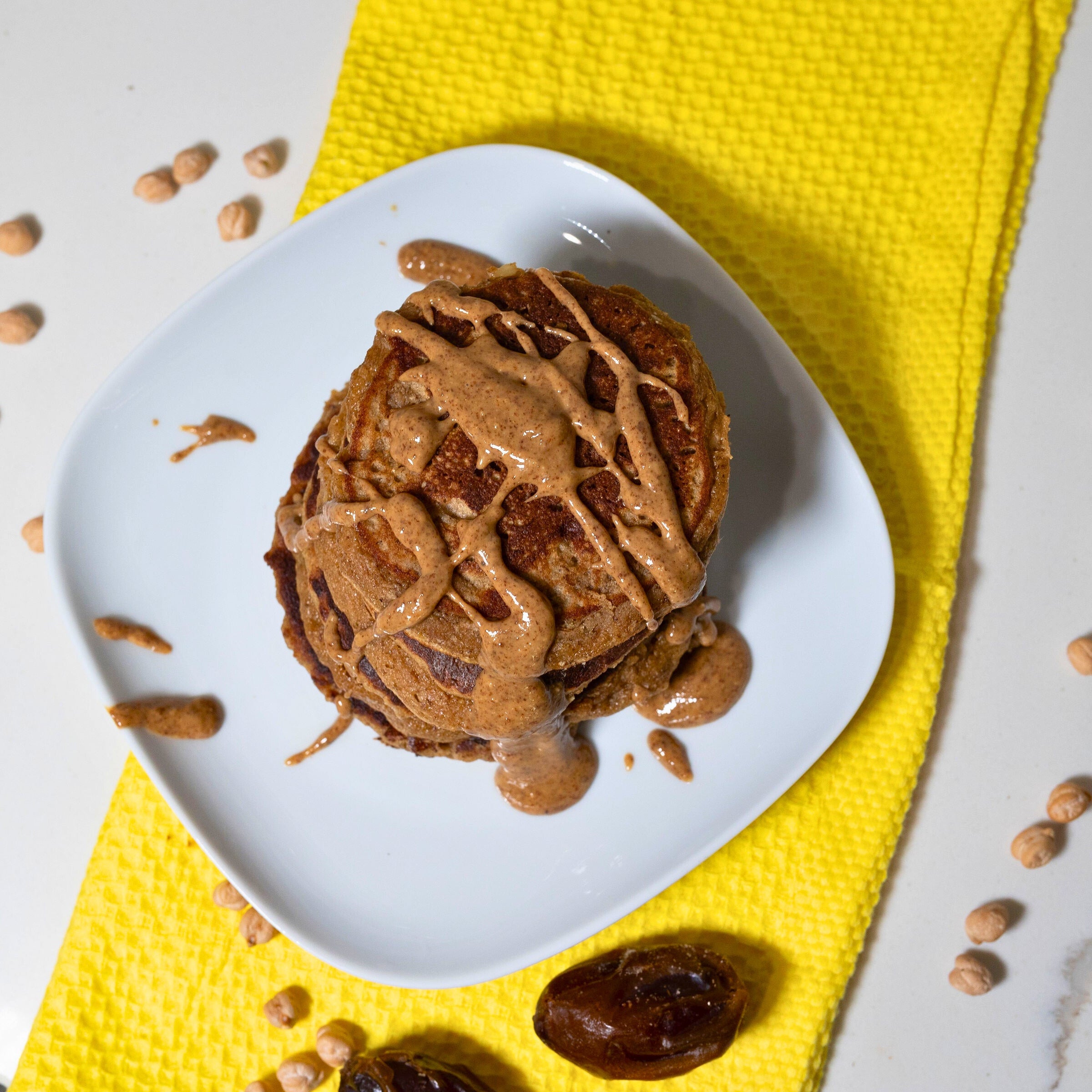 organic sprouted chickpea pancakes