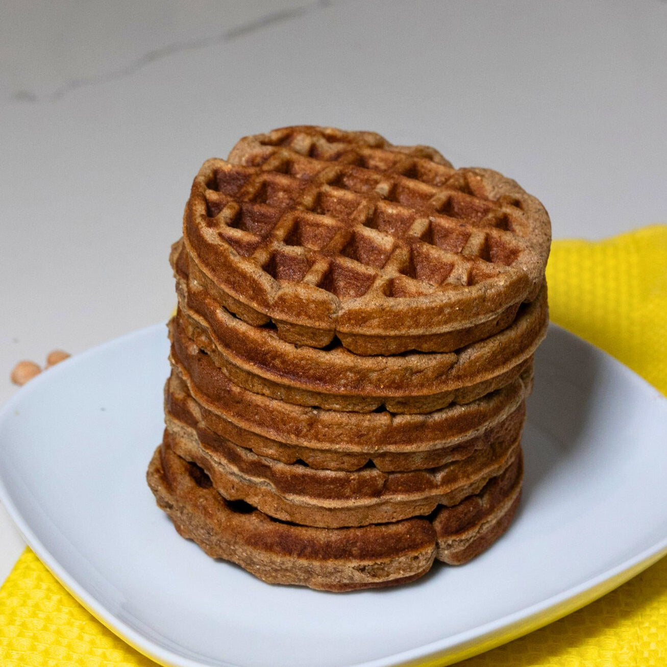 organic sprouted chickpea waffles