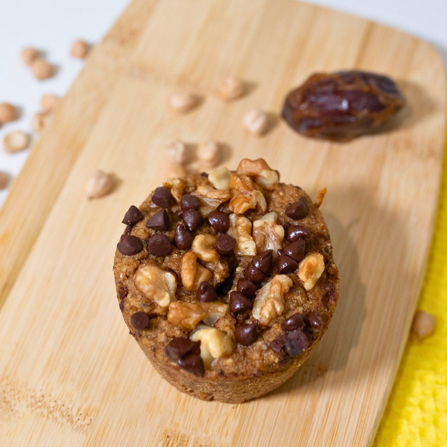 organic sprouted chickpea muffins